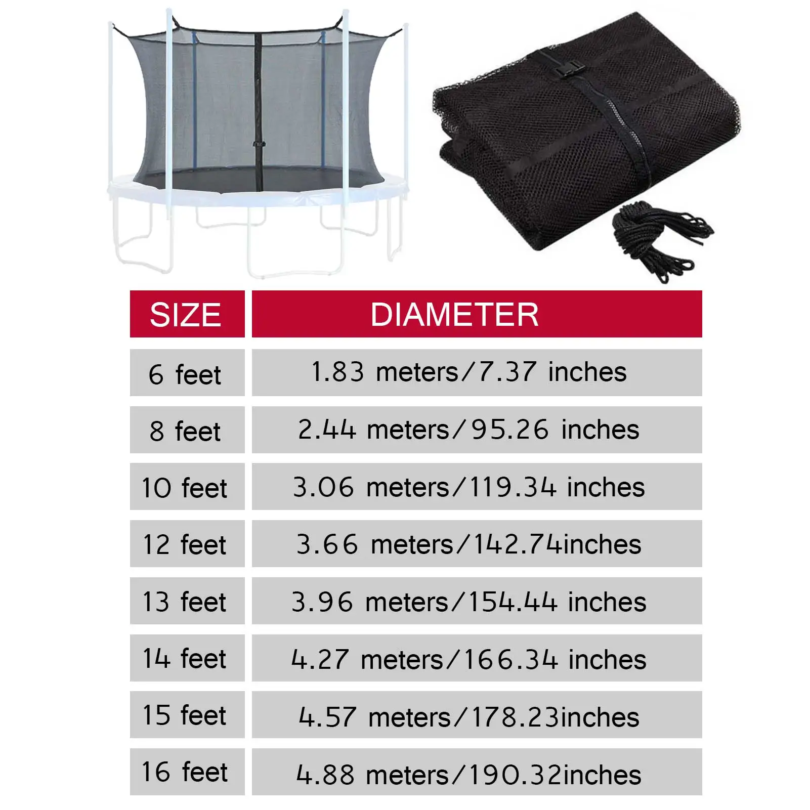 

Trampoline Protective Net Children Home Anti-Fall Trampoline Safety Guardrail Outdoor Fitness Bounce Trampoline Guardrail