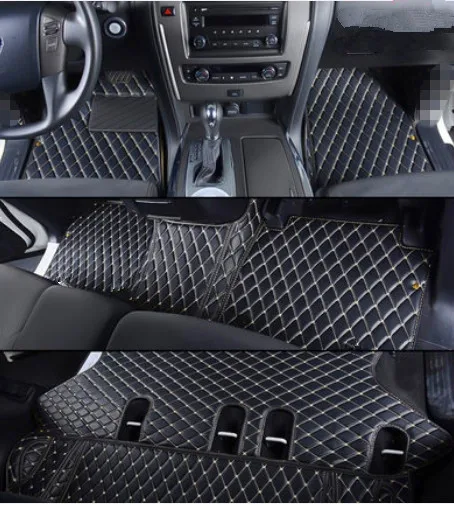 

High quality rugs! Custom special car floor mats for Infiniti QX56 7 8 seats 2014-2011 waterproof durable carpets for QX56 2013