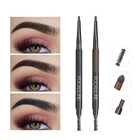 Карандаш для бровей, 3 в 1, водостойкая Кисть для макияжа глаз, пудра, стойкий карандаш для бровей, косметика, тени для бровей