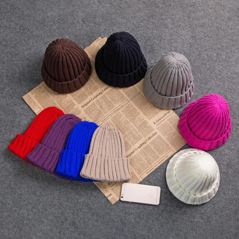 Модная простая вязаная шапка для девочек мальчиков женщин и мужчин новинка 2020