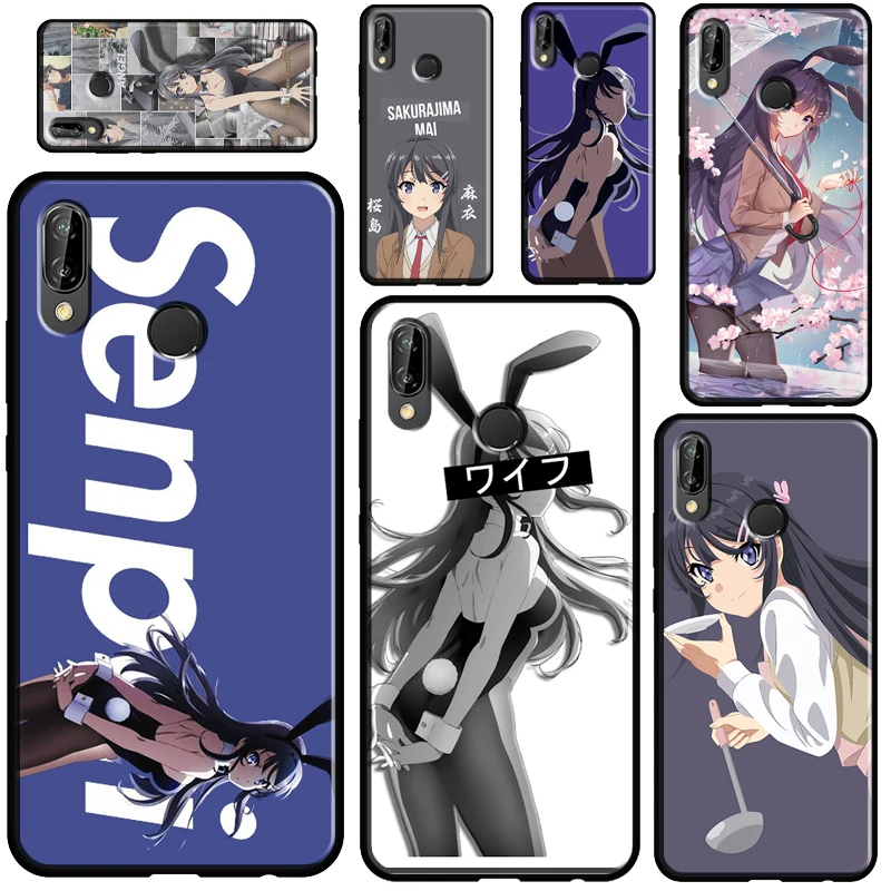 

Sakurajima Mai аниме для Huawei P20 P40 P30 Pro Mate 20 Lite Nova 5T P Smart 2019 2021 чехол для Honor 10i 9X 8X