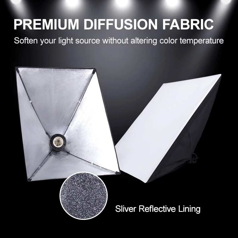 Прямоугольная софтбокс для фотосъемки speedlight Triopo 58 Вт лампа белый зеленый фон