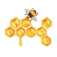New Honey Bees Make Honey Cartoon Car-Sticker and Decals Cover Scratch Sunscreen Decoration Bumper Vinyl Cover scratches1512cm