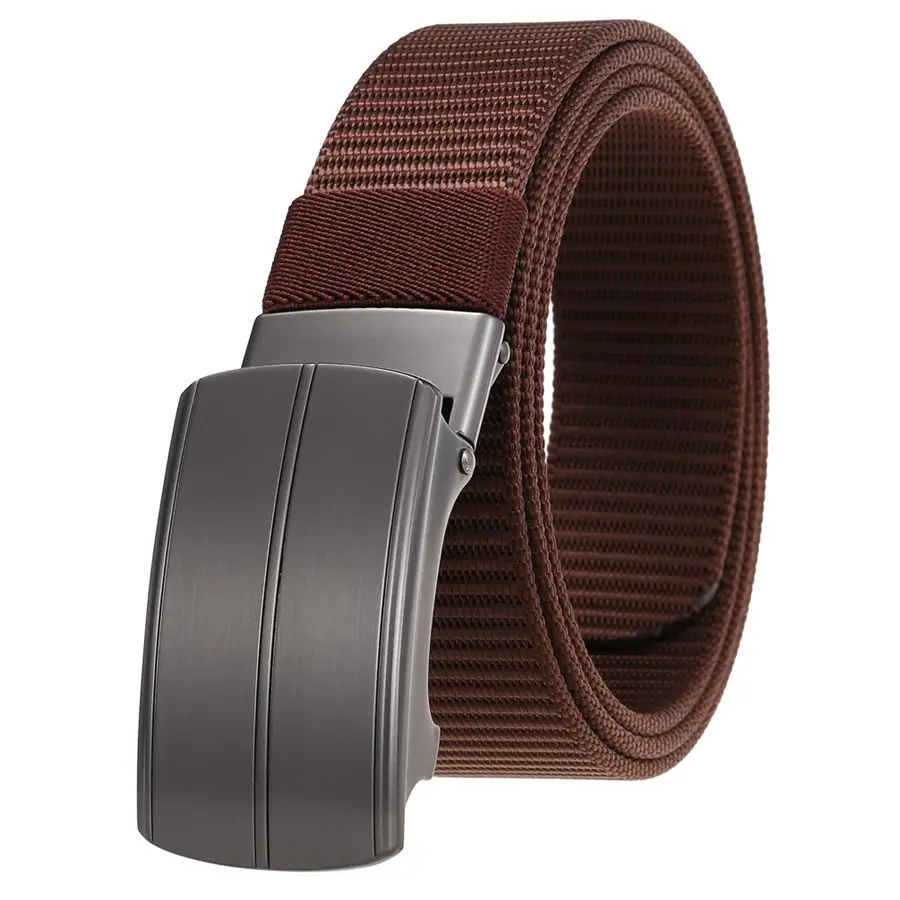 

Men's Vintage Waistband Nylon Leather Belt Toothless Buckle Width:3.4cm Length:120cm