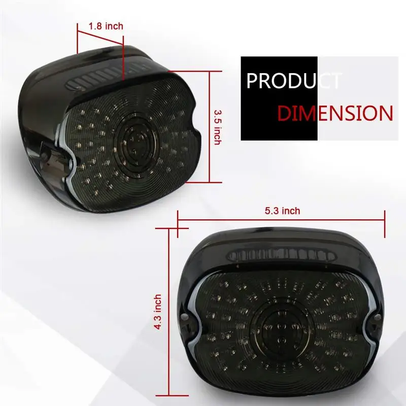 

Motorcycle LED Ta-il Light Turn Signal Motorcycle Tail-lights with Brake Signal for Sportster