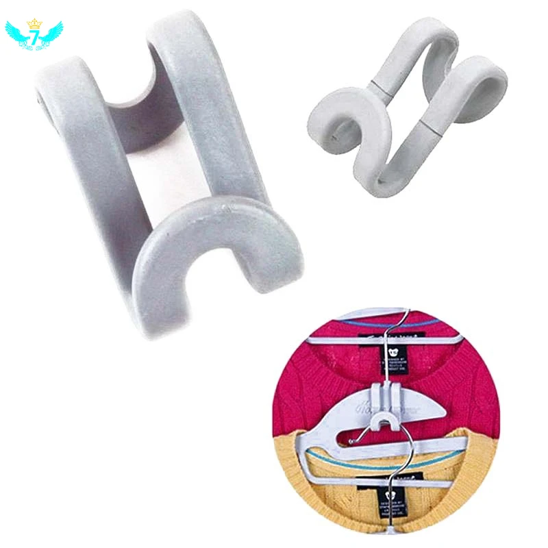 

Mini Flocking Clothes Hanger Hook Accessories Save Space Wardrobe Clothes Hanging Organizer Coat Hooks Color Random HTML