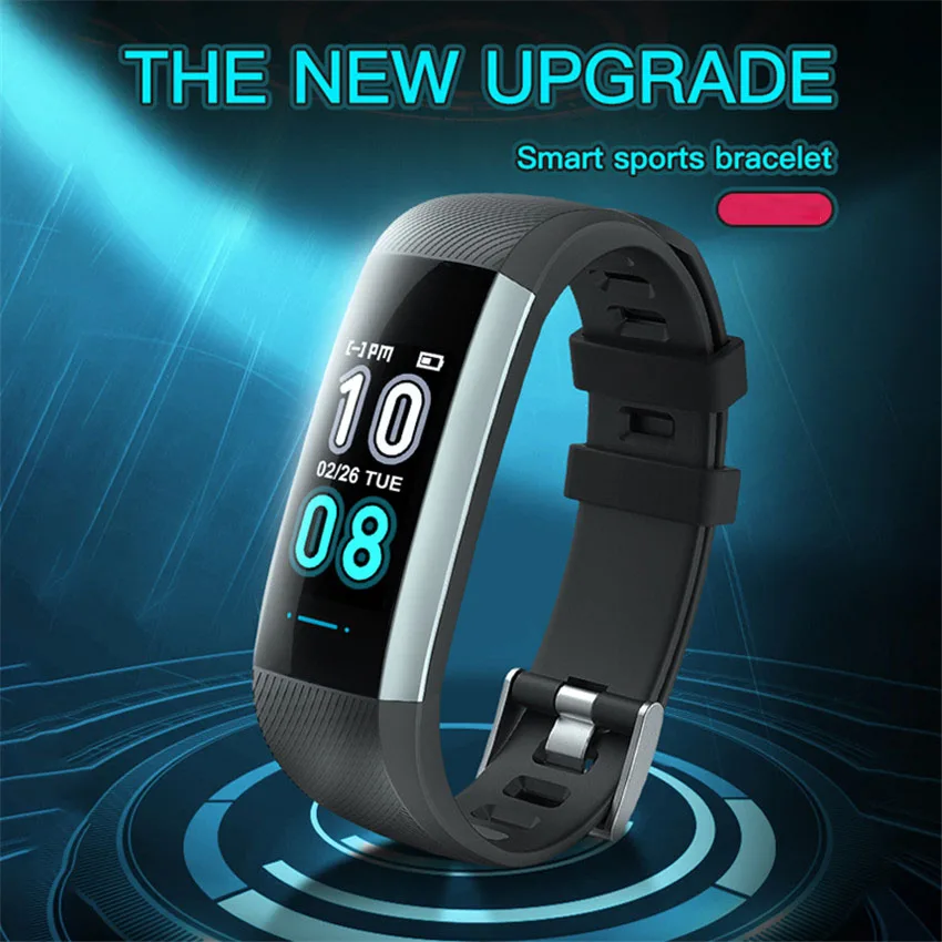 50 букв HR/кровяное давление Смарт часы фитнес трекер Браслет Smartband для IOS/Xiaomi/Honor VS Mi