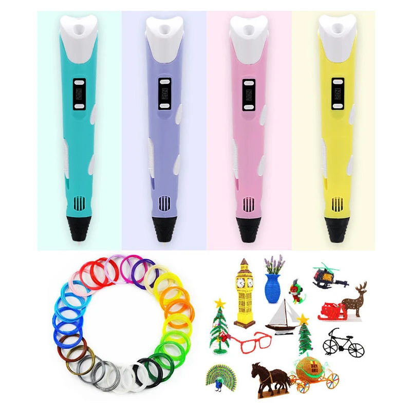 DIY 3D Pen Printing 3 D Printer With PLA Filament Smart Drawing For Kids Child Educational Toys Birthday Gifts | Компьютеры и офис