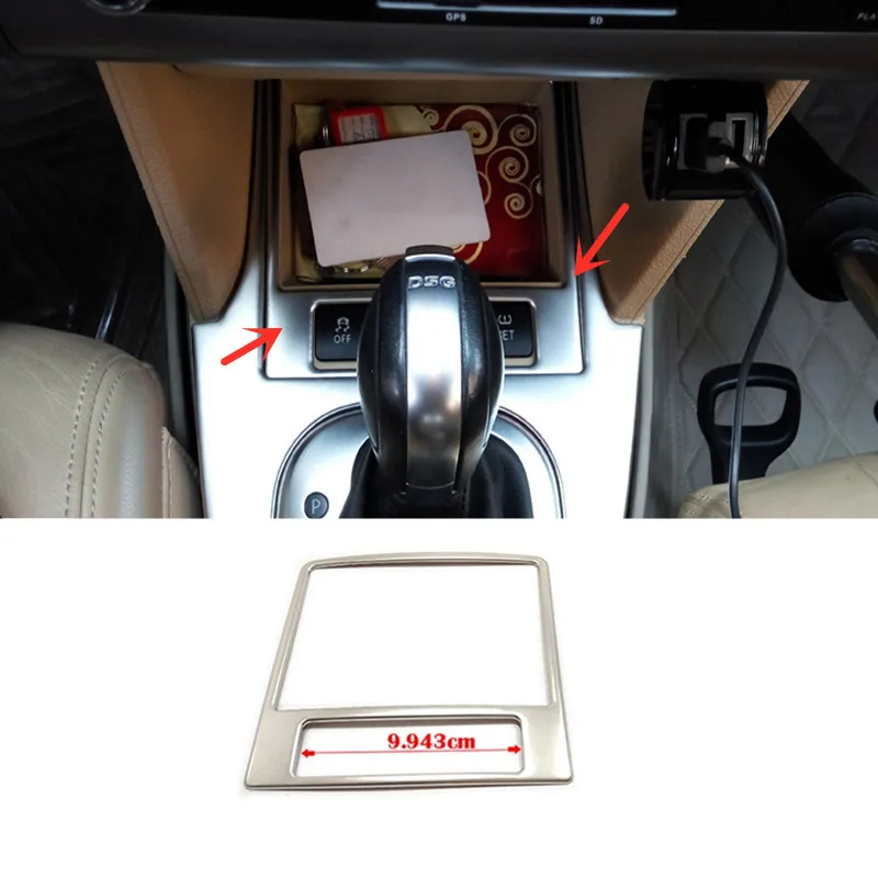 

For Touran 2009-2015 Stainless steel Car Central Control Panel decoration Cover Trim car styling accessories 1pcs