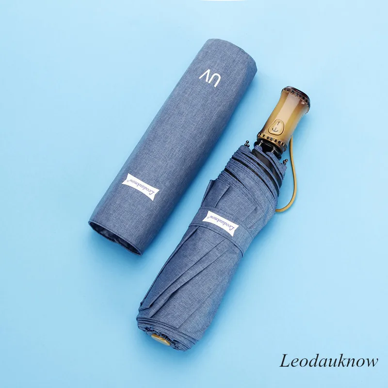 Leodauknow три складные полностью автоматические высококачественные бамбуковые