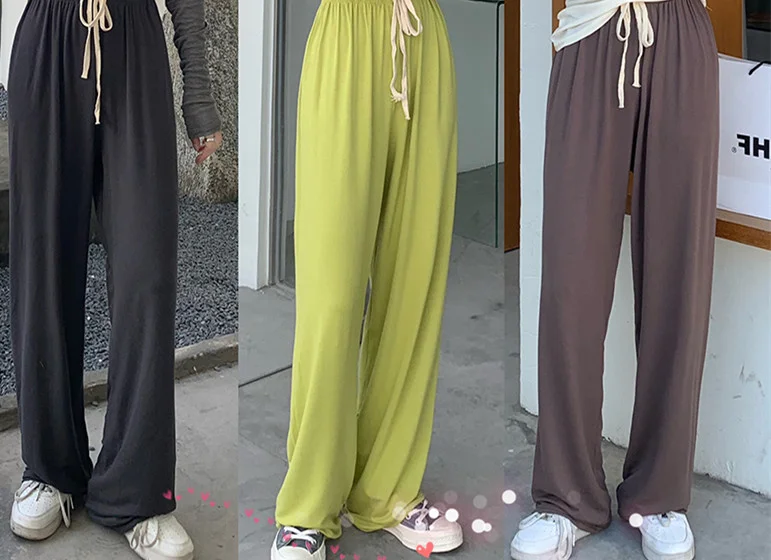 

Elastic Waist Thin Pants Autumn Korean Style 2021 NewRachel