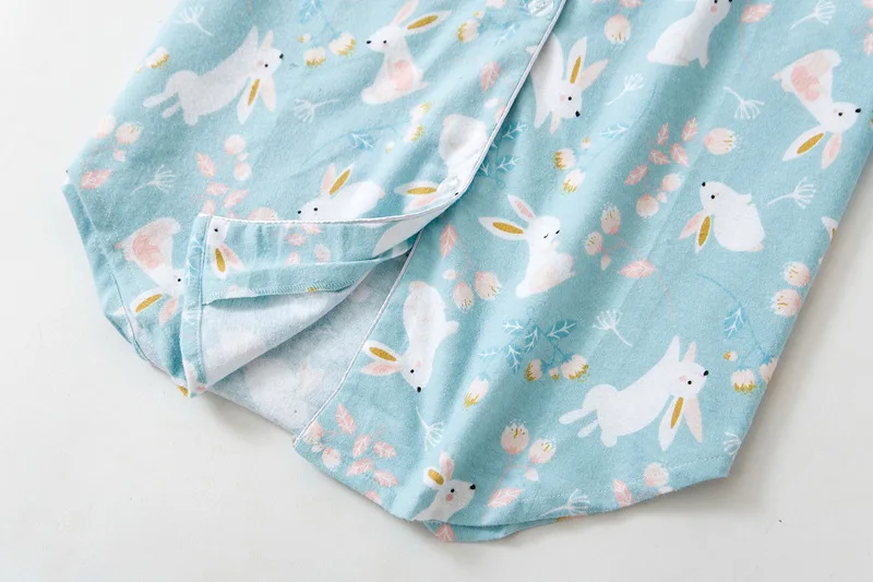 Длинная ночная рубашка юбка для сна размера плюс с длинным рукавом 100% хлопок