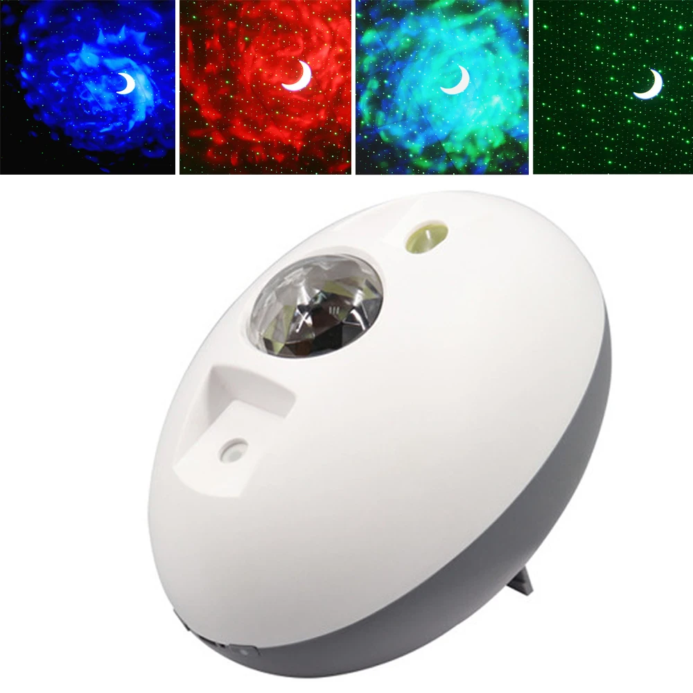 

Elliptical Starry Sky Light 5W Sound Control LED Star Night Light With Remote USB Charging Projection Lamp For Home Party Disco