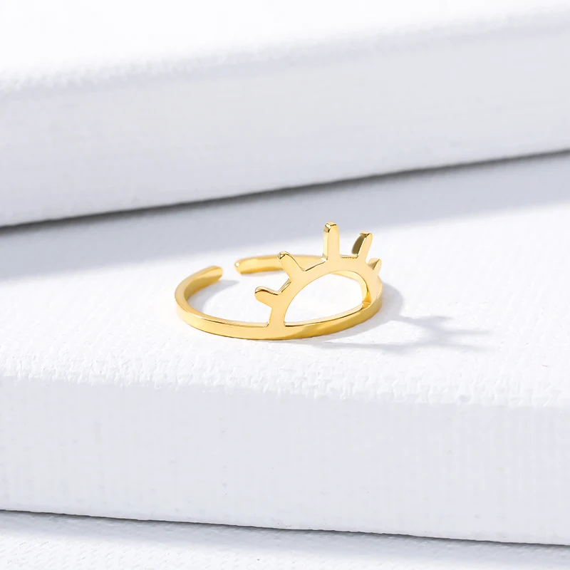 Минимализм Jewelry цвета: золотистый серебристый Цвет Мода Открытый круг Кольца