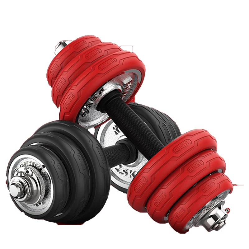 

Adjustable Dumbbell Boxed Fitness Equipment Home Dumbbells for Fitness Dumbbell Weights Dual Purpose Dumbbell Barbell
