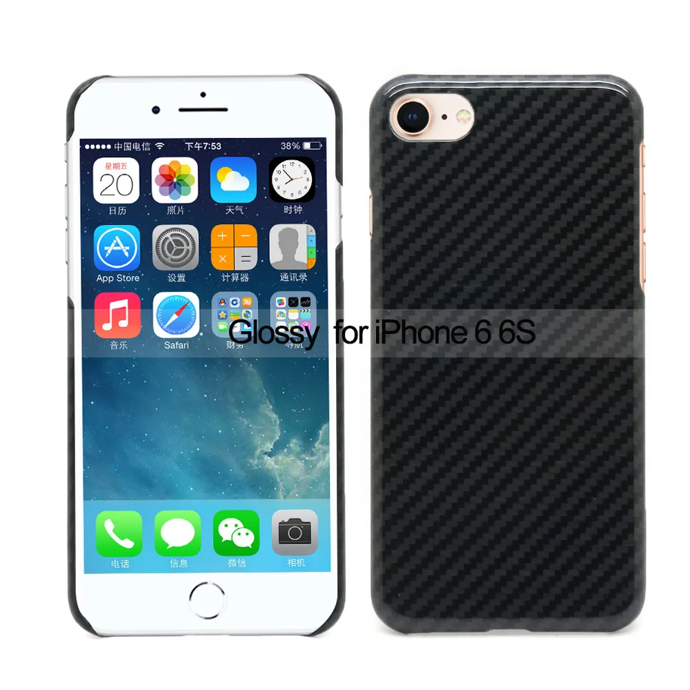 For iPhone 6 6S Новинка для iPhone 11 Pro Max чехол из углеродного волокна с узором ультратонкий защитный чехол из арамидного волокна для iPhone XS XR XS Max X 7 8 Plus - Цвет: For iPhone 6 6S