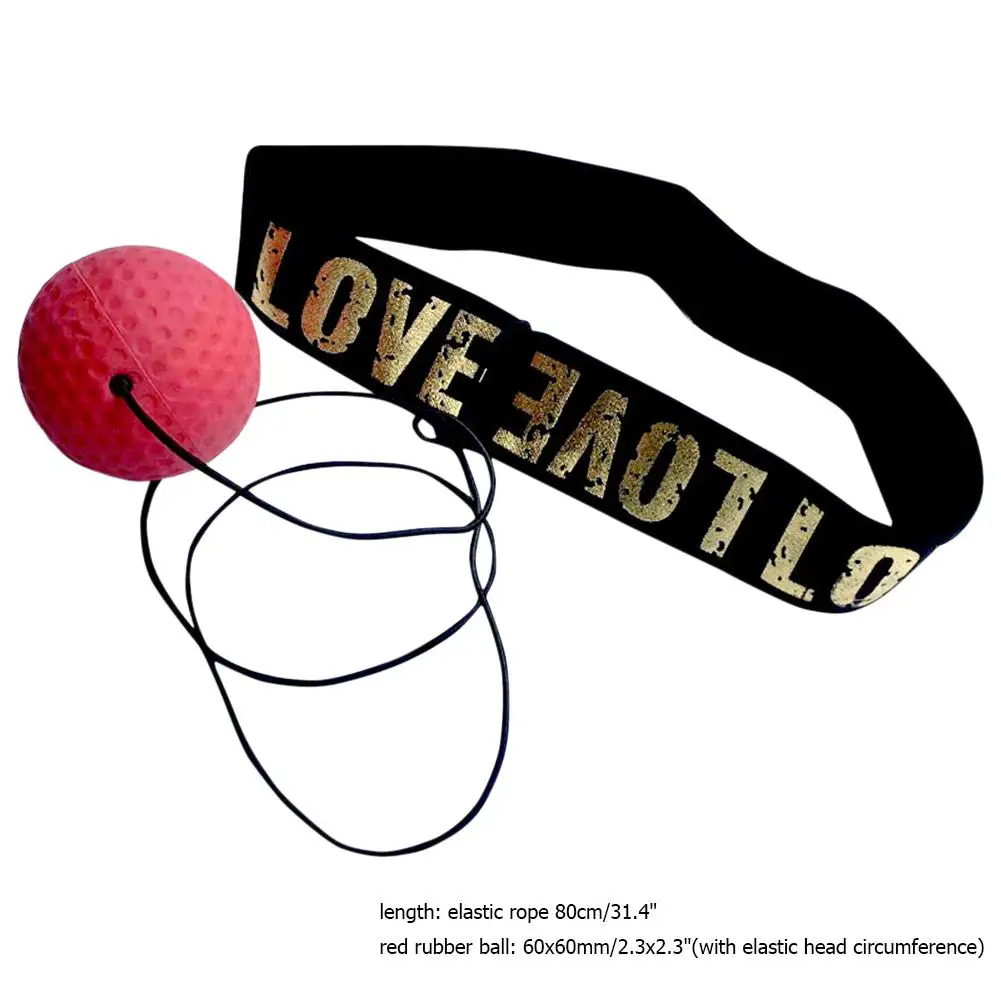 

Durable Boxing Reflex Ball Soild Red Rubber Silicone Boxing Reflex Speed Training Equipment Accessories Thai Boxer