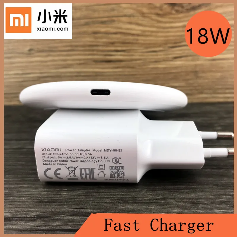 

18W Xiaomi Original Redmi Note 8 Pro Qi Wireless Charger Fast Charge Pad For Mi 9t 9t Pro 9 Se cc9 Redmi Note 9 9s 8 K20 8A 6A