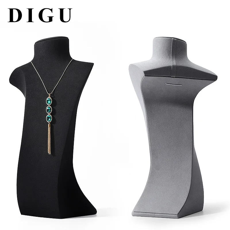 High-end pearl necklace display stand Neck stand Large portrait jewelry display props Neck model display stand