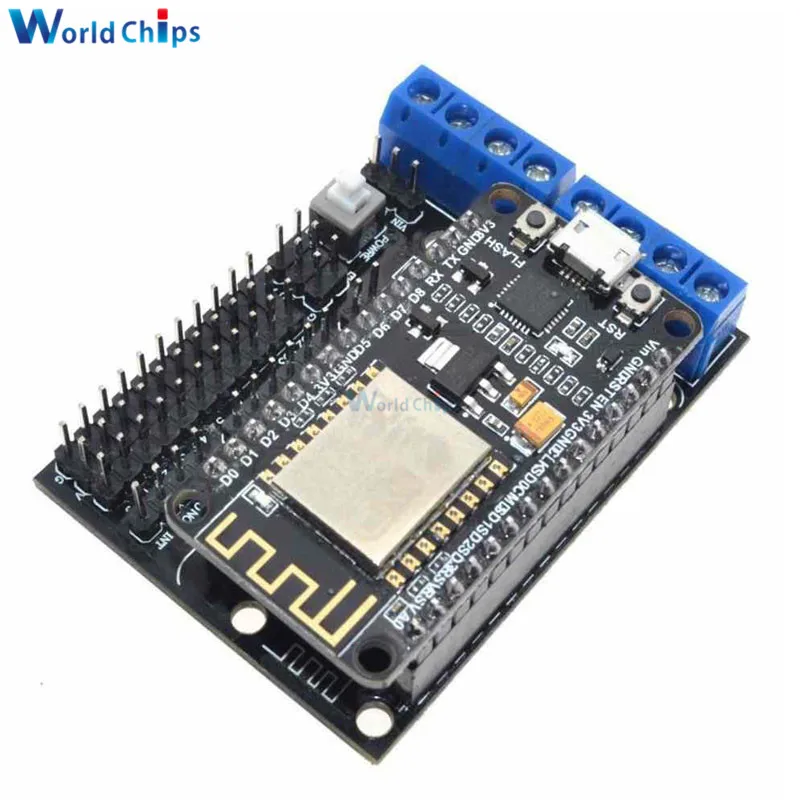 ESP8266 ESP 12E CP2102 NodeMCU V2 макетный комплект + Щит двигателя ESP12E WIFI DIY RC игрушка с