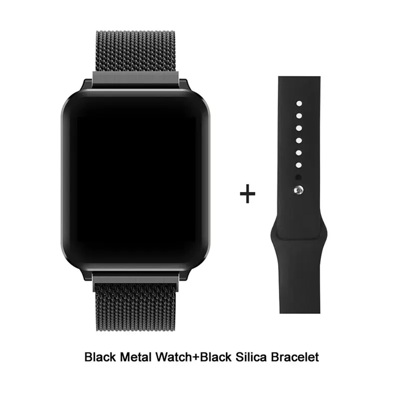 Black VERYFiTEK AW6 Смарт-часы для женщин и мужчин водонепроницаемый фитнес-трекер пульсометр Монитор артериального давления Smartwatch PK P68 P70 P80 B57 - Цвет: Black