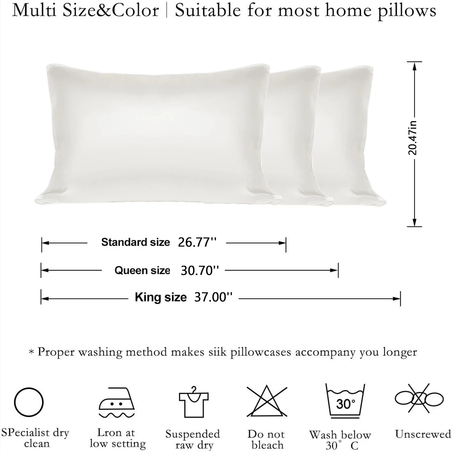 

100% pure silk pillowcase real mulberry silk pillow case silk pillowcase natural silk pillowcase Invisible zipper free shipping