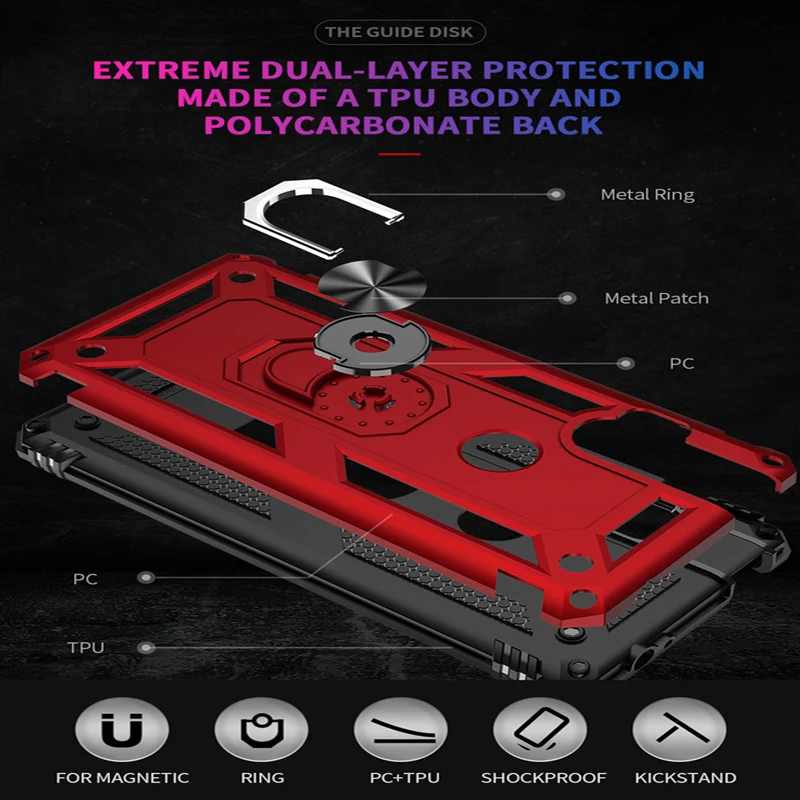 sergeant armor case for motorola moto g6 g7 g8 plus g8 play shockproof kickstand phone case for moto g 5g plus stylus one hyper free global shipping
