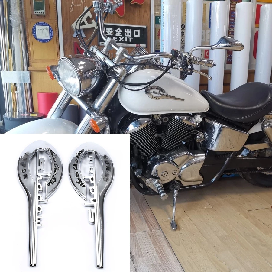 2 шт. мотоциклетная 3d-наклейка с эмблемой для Honda Shadow VT VTX 400 500 600 750 1100 - купить по