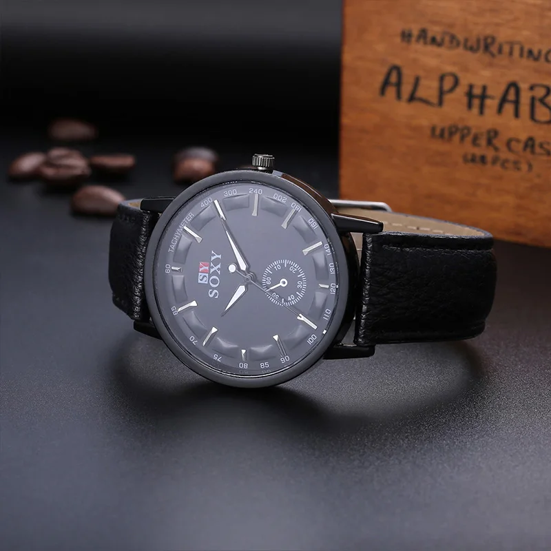 

Clearance SOXY Luxury Brand Quartz Watches Men Wrist Watch Fashion Leather Sport Casual Watch Hombre Hour Clock relogio masculin
