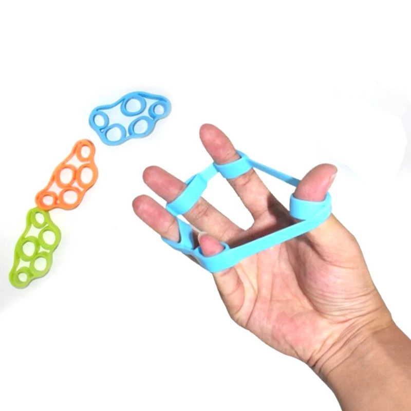 Baru Hand Gripper Silikon Finger Expander Latihan Hand Grip Wrist Strength Trainer Pelatih Jari Resistance Band Fitness