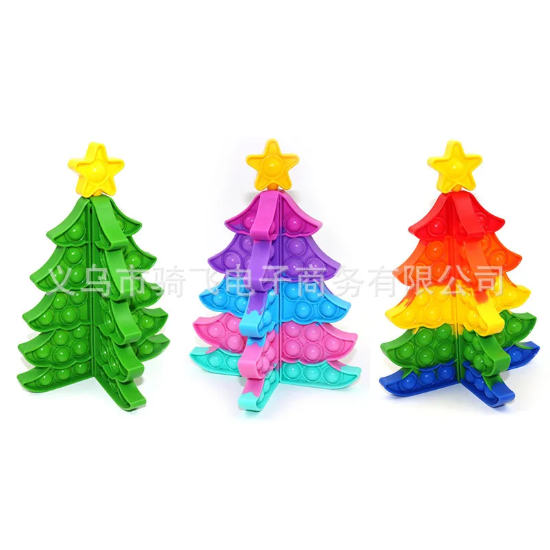 

Rodent Pioneer Jigsaw Puzzle Three-dimensional Christmas Tree Stitching Children's Desktop Puzzle Decompression Toy Silicone