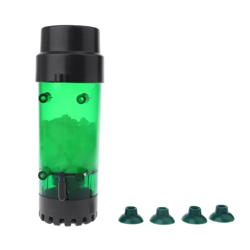 

Aquarium Fluidized Moving Bed Filter Bubble Bio Media Filter Fish Tank Sponge Filter With Sucker