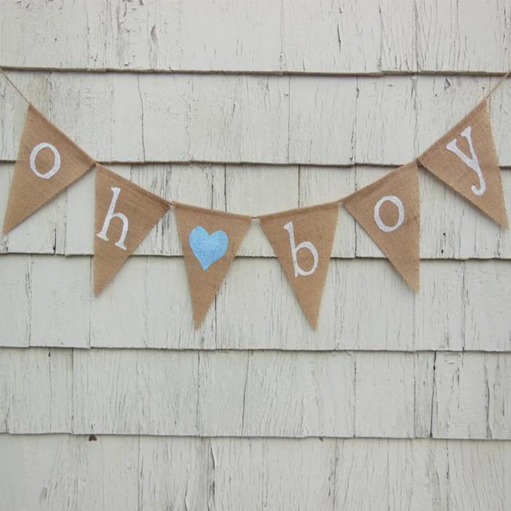 

Oh Boy Burlap Banner, Oh Boy Baby Shower, Baby Boy Banner,Baby Boy Bunting, Baby Garland, Baby Shower Decorations, Gender reveal