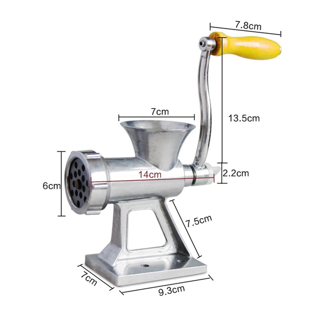 

Manual Meat Grinder Multifunctional Fruit Chopper Vegetable Mincer Sausage Maker Household Kitchen Tools Sausage Filler Chopper