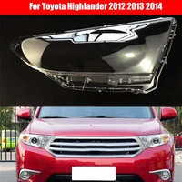 car headlamp lens for toyota highlander 2012 2013 2014 car replacement front auto shell cover