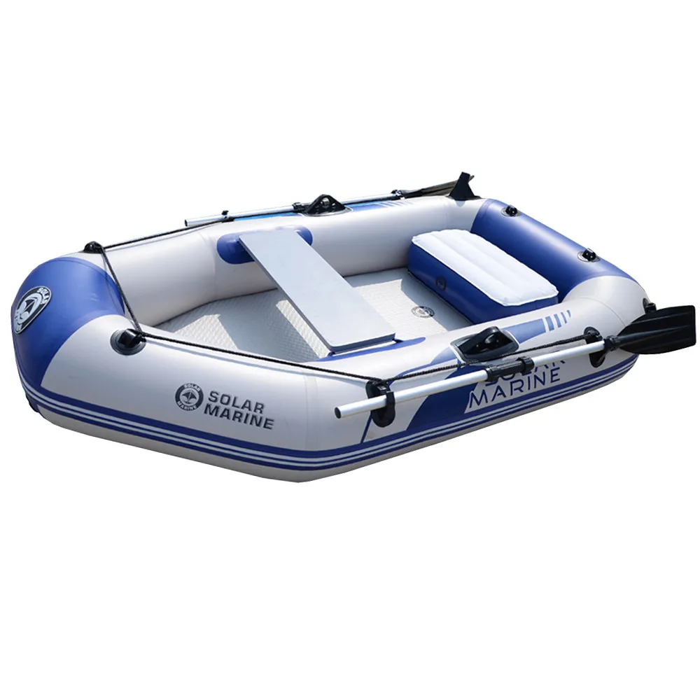 

Solarmarine Outdoor Water Entertainment Single Person 1.75 M PVC Inflatable Fishing Boat Rowing Kayak With Free Accessories