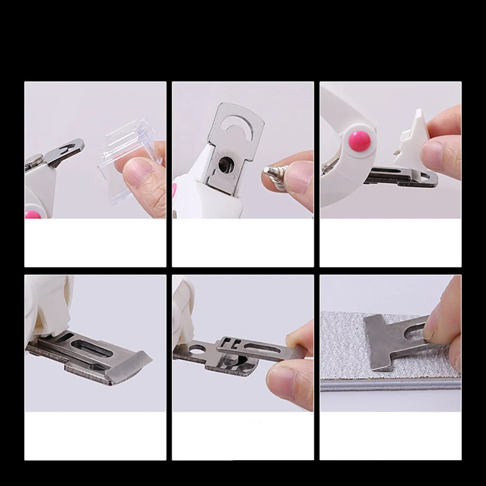 

Art Nail Edge Clipper Cutter Acrylic Gel Tips French U-shaped Trimmer Manicure Tool 3 Styles Cutting Ways AC889