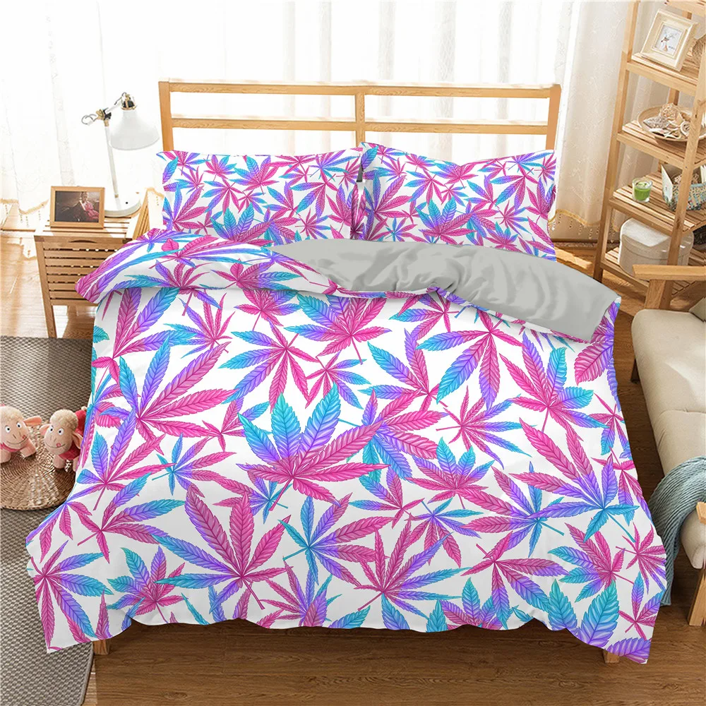 

Marijuana Tropical Leaf National Flag 3D Print Bedding Set Home Cover Single Bed Linen King Queen Single Size Duvet Cover Sets