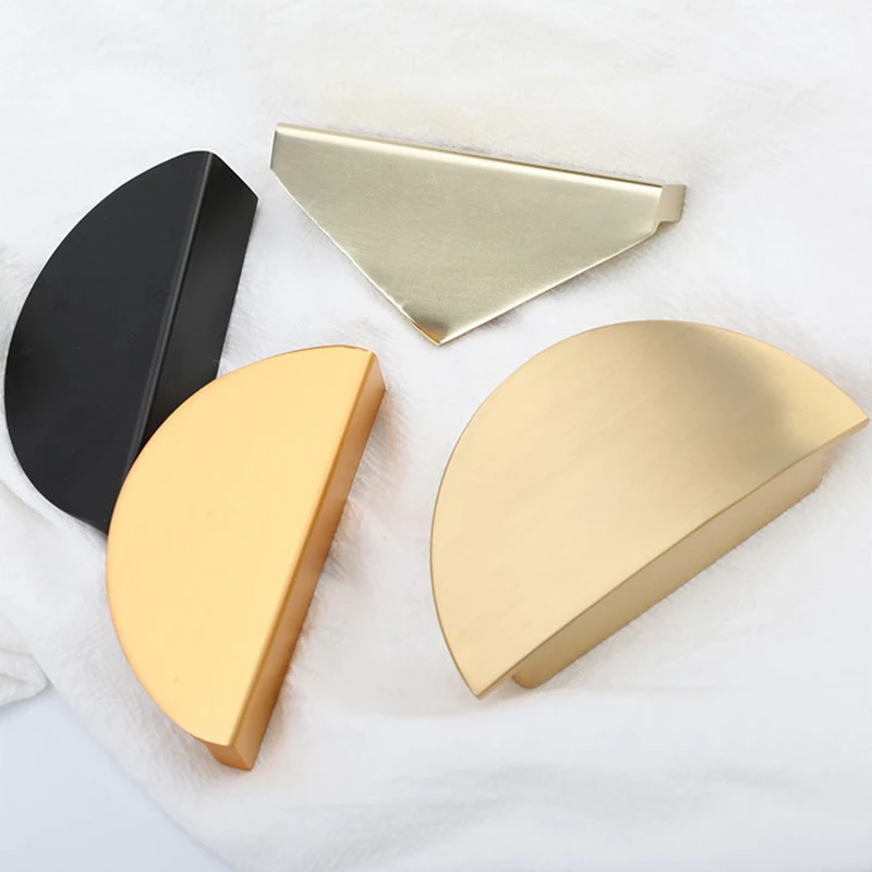 Полукруглая ручка в скандинавском стиле из твердого цинкового сплава матовая