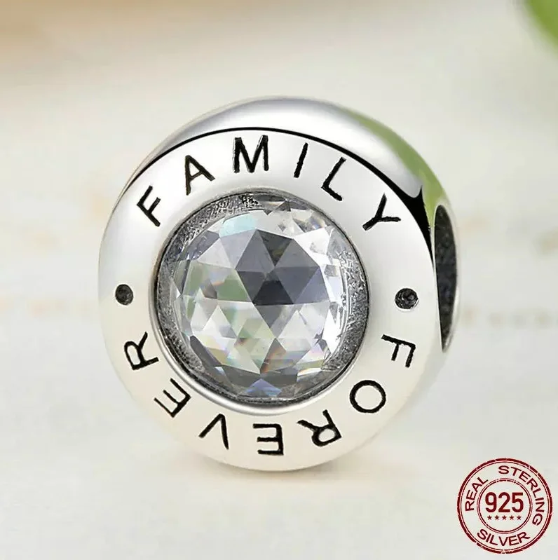 925 стерлингового серебра металлические бусины семья Для мальчиков и девочек в