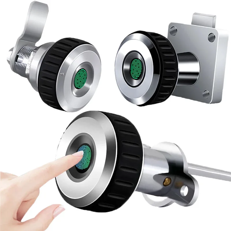 Замок для шкафа из цинкового сплава с отпечатком пальца 20 отпечатков