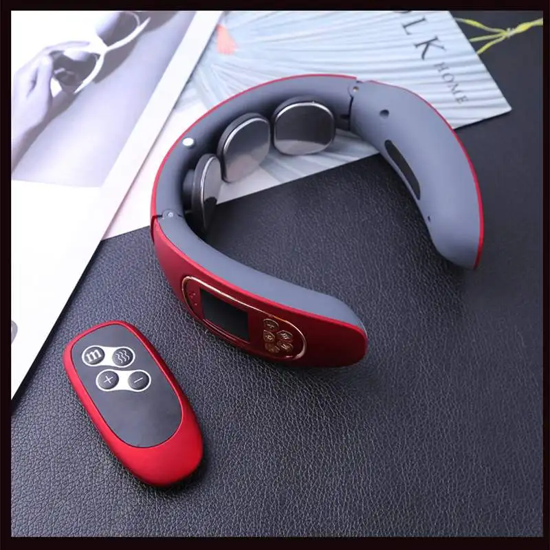 

NEW Neck Massager Shoulder Cervical Massager Multifunctional Electric Hot Compress Pulse Neck Protector WIth Remote Control