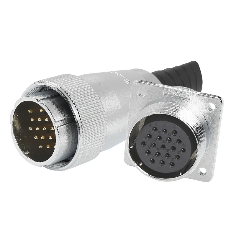 

ZHQCN WS32 TQ+Z M32 Waterproof 4 6 8 10 11 12 13 14 19 Pin Automotive Electrical Aviation Panel Connector Signal IP67 Adapter