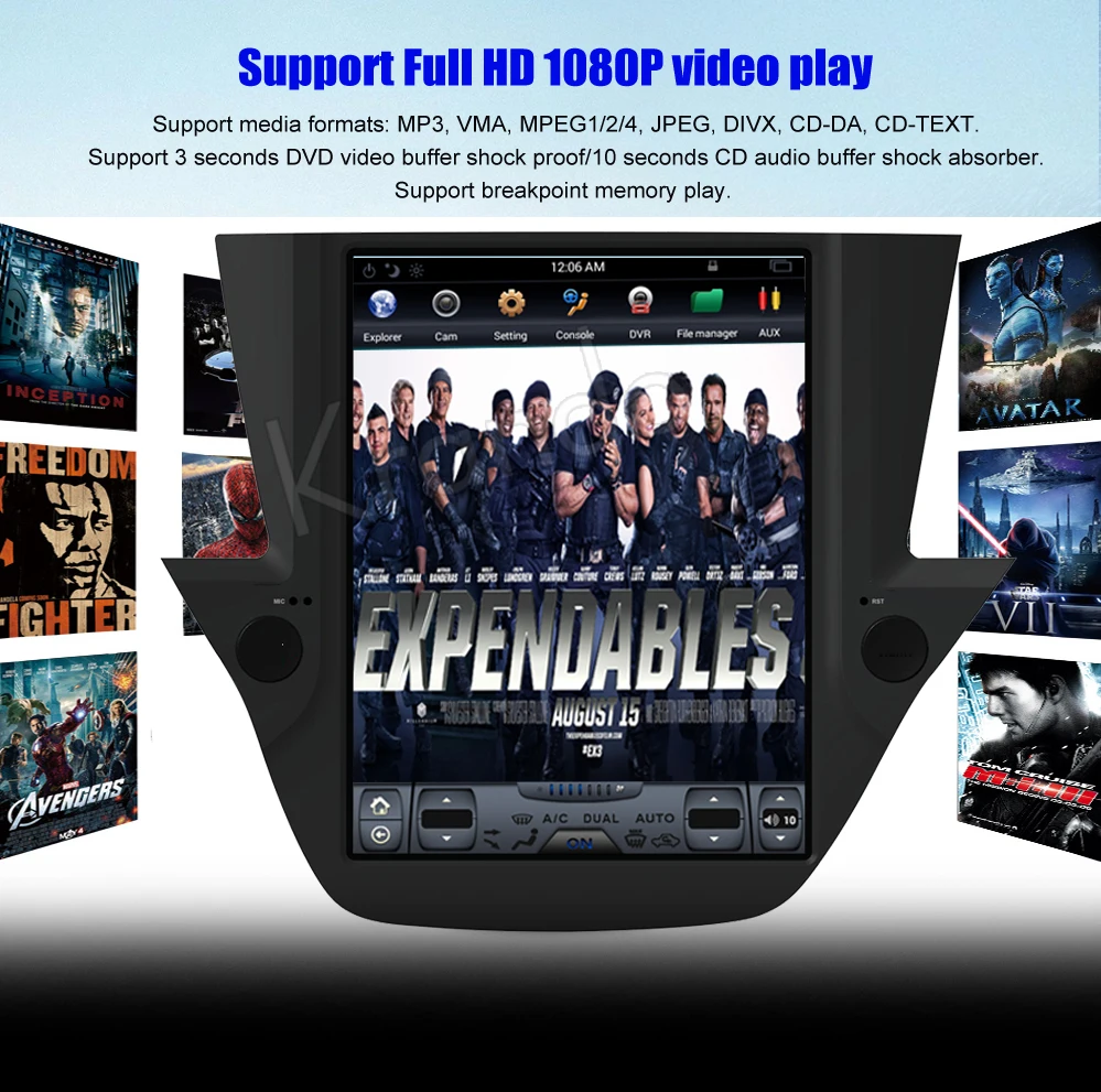 

Krando Android 9.0 10.4" Vertical screen screen car radio player gps for Buick Verano 2015+ navigation player buletooth system