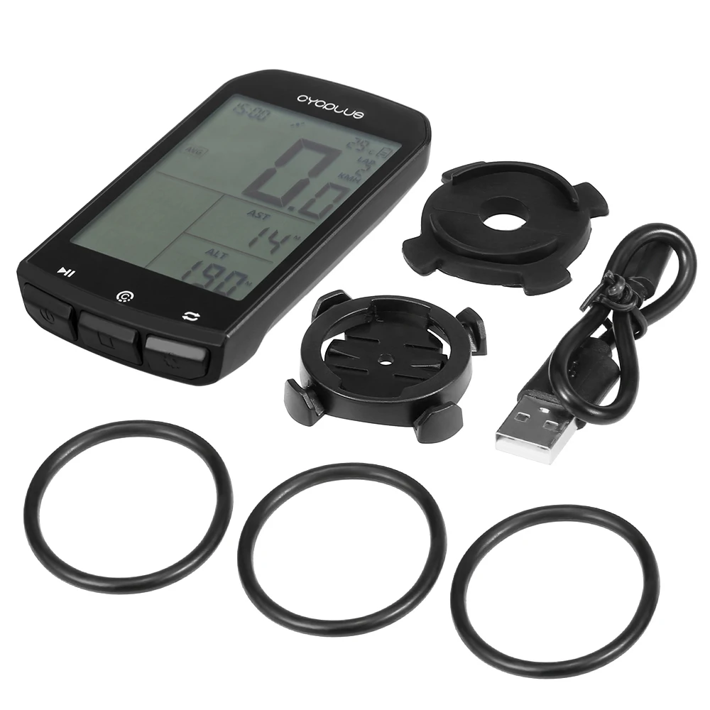 

Bike Wireless Computer Digital Speedometer Smart GPS Bicycle Speedometer BT 4.0 ANT+ Backlight IPX6 Accurate Cycling Computer