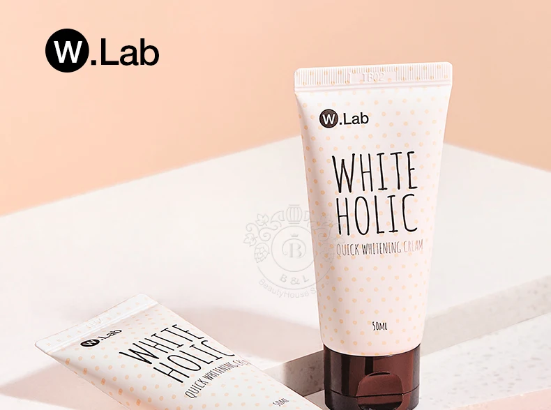 Корейская косметика W. lab белый голосок белоснежный крем для лица, кожи лица Осветляющий отбеливающий Осветляющий крем, основа под макияж 50 мл