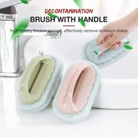 decontamination brush with handle bath brush tile brush kitchen decontamination brush magic pot sponge cleaning brush