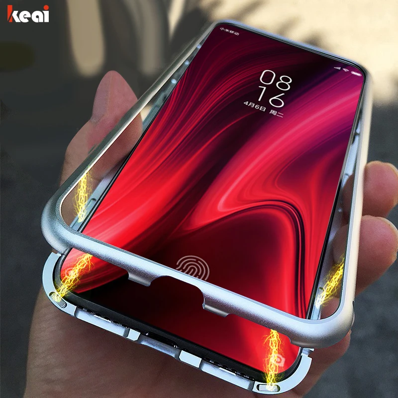Металлический чехол с магнитной адсорбцией для Xiaomi Redmi mi 9t A3 Lite 9 SE mi CC9E, Задняя стеклянная крышка для Red mi Note 7, чехол Note 6 Pro