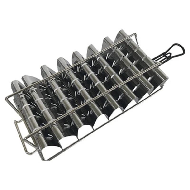 

Taco Basket for 8 6-Inch Shells, Deep Fryer Taco Holder Basket, Commercial Heavy-Duty Taco Fry Basket with Grip Handle