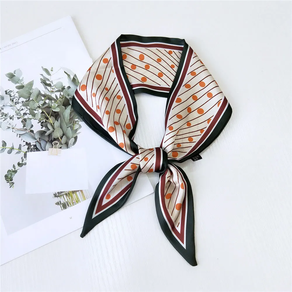 

Fashion Scarf Women Silk Scarf Life Tree Print Head Scarf Handle Bag Ribbons Small Long Skinny Scarves & Wraps